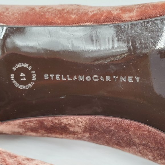 Stella McCartney Crushed Velvet Peep-toe Pumps - Picture 8 of 16